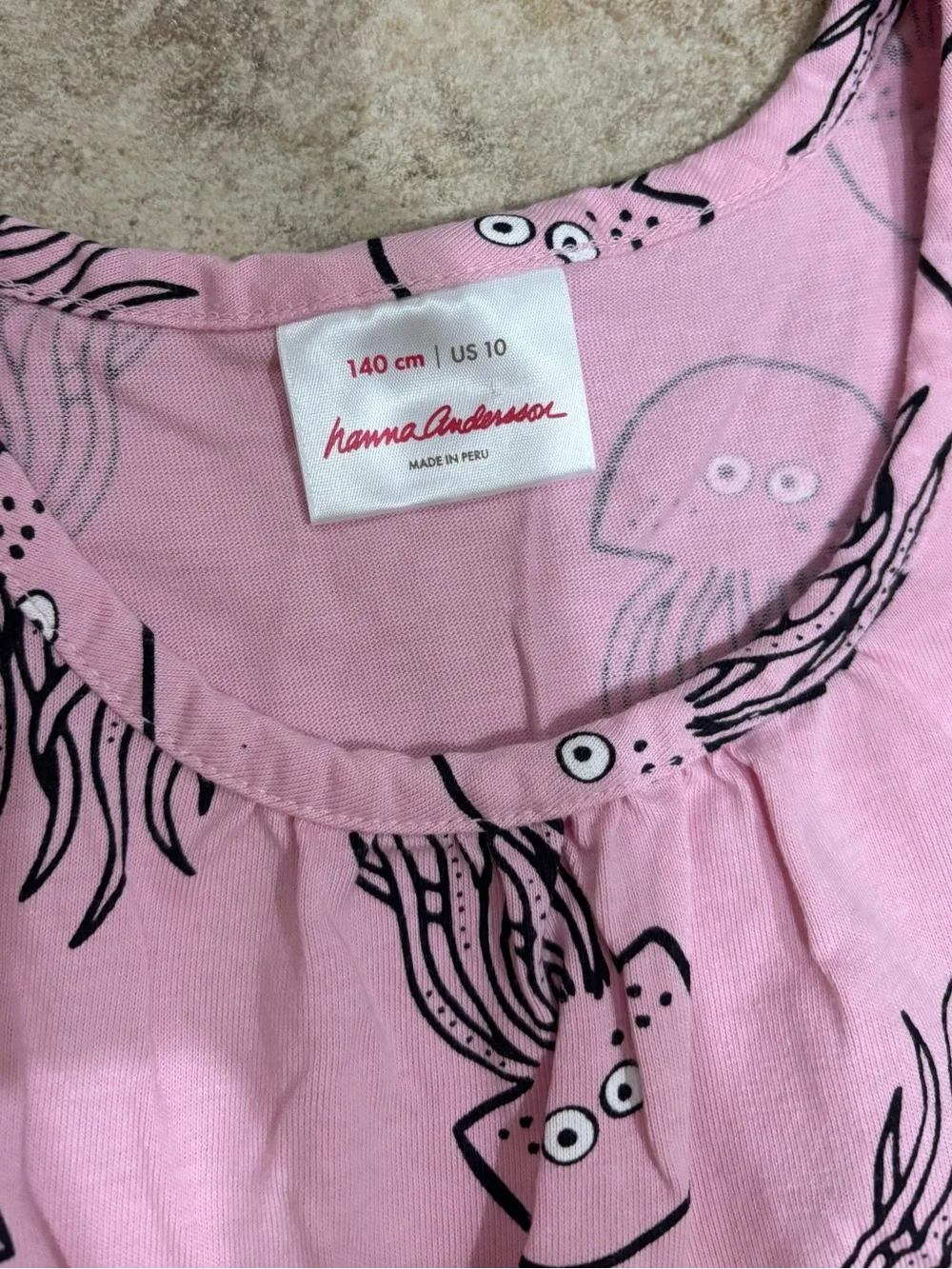 Hanna Andersson Sleeveless Pink Jelly Fish Dress